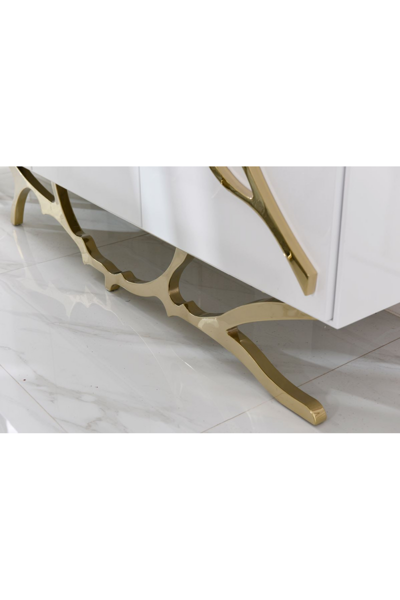 White 4-Door Sideboard | OROA Modern Legend | Oroatrade.com