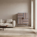 Multicolored 4-Door Wine Cabinet | OROA Modern Macoy