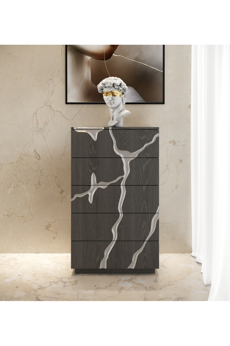 Matte Brown 5-Drawer Chest | OROA Modern Aspen | Oroatrade.com