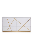 Glossy White 6-Drawer Dresser | OROA Modern Nixa | Oroatrade.com