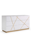 Glossy White 6-Drawer Dresser | OROA Modern Nixa | Oroatrade.com
