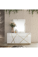Glossy White 6-Drawer Dresser | OROA Modern Nixa | Oroatrade.com