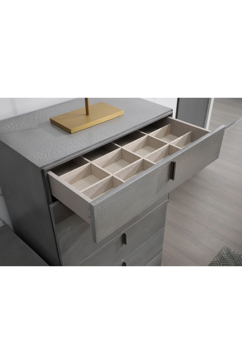 Gray Crackle 6-Drawer Chest | OROA Modern Buckley | Oroatrade.com