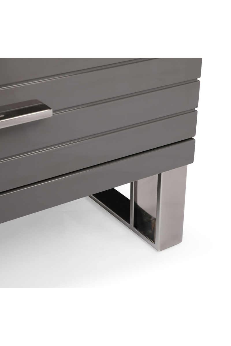 Gray Slatted 6-Drawer Chest | OROA Modern Splendor | Oroatrade.com