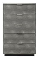 Dark Shagreen 5-Drawer Chest | OROA Modern Dynasty | Oroatrade.com