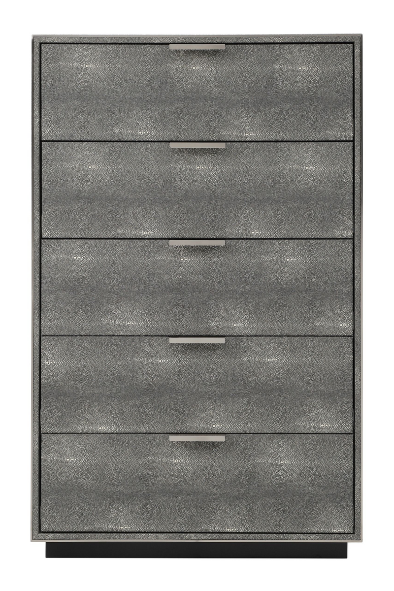 Dark Shagreen 5-Drawer Chest | OROA Modern Dynasty | Oroatrade.com
