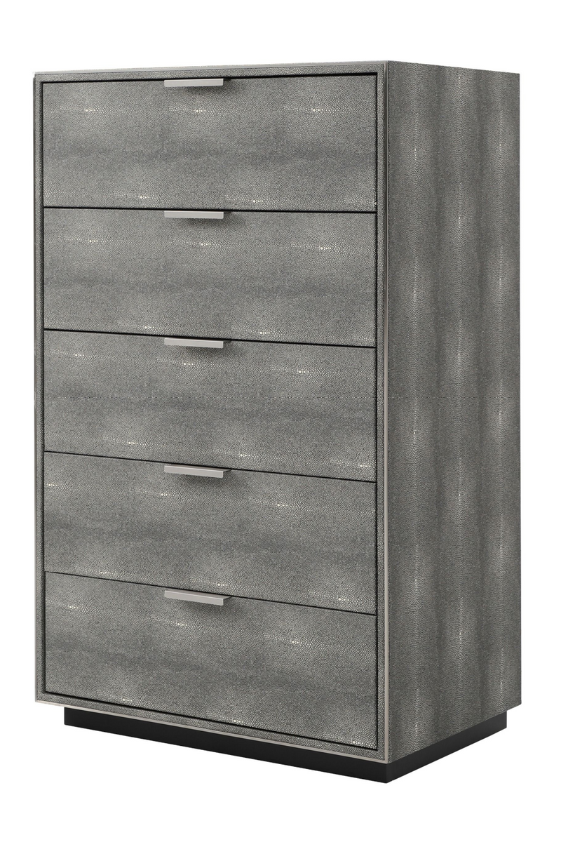 Dark Shagreen 5-Drawer Chest | OROA Modern Dynasty | Oroatrade.com