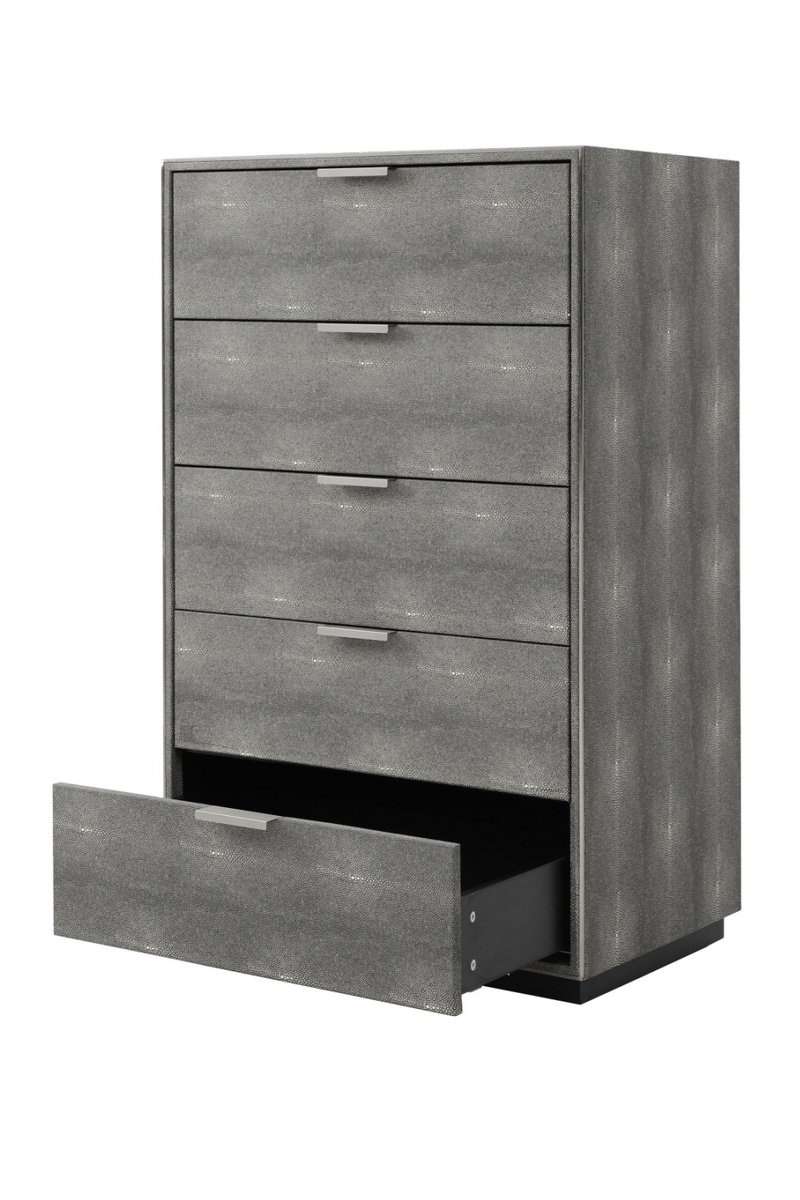 Dark Shagreen 5-Drawer Chest | OROA Modern Dynasty | Oroatrade.com