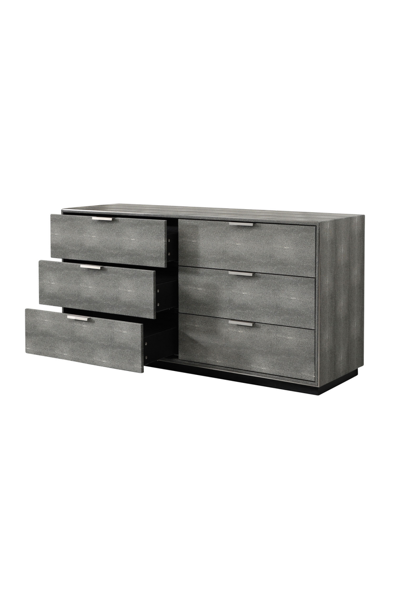 Dark Shagreen 6-Drawer Dresser | OROA Modern Dynasty | Oroatrade.com