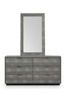 Dark Shagreen 6-Drawer Dresser | OROA Modern Dynasty | Oroatrade.com