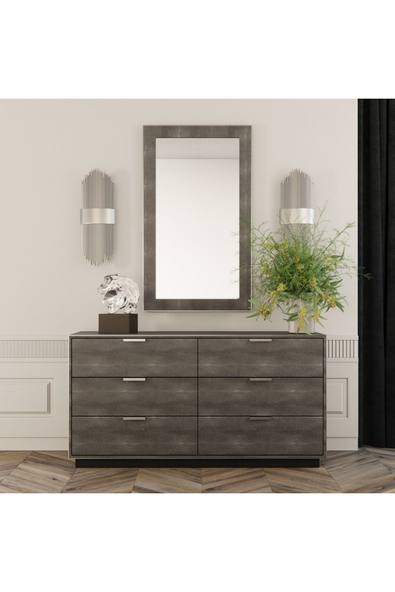 Dark Shagreen 6-Drawer Dresser | OROA Modern Dynasty | Oroatrade.com