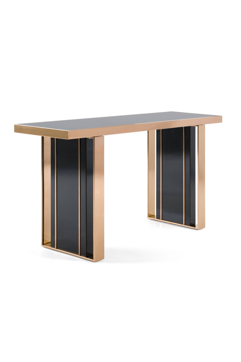 Black Glass Console Table | OROA Modern Cartier | Oroatrade.com
