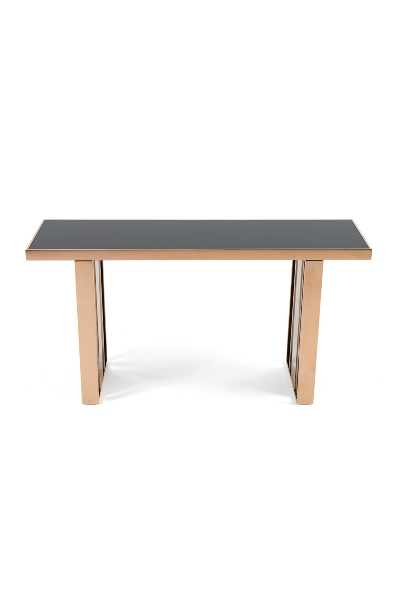 Black Glass Console Table | OROA Modern Cartier | Oroatrade.com
