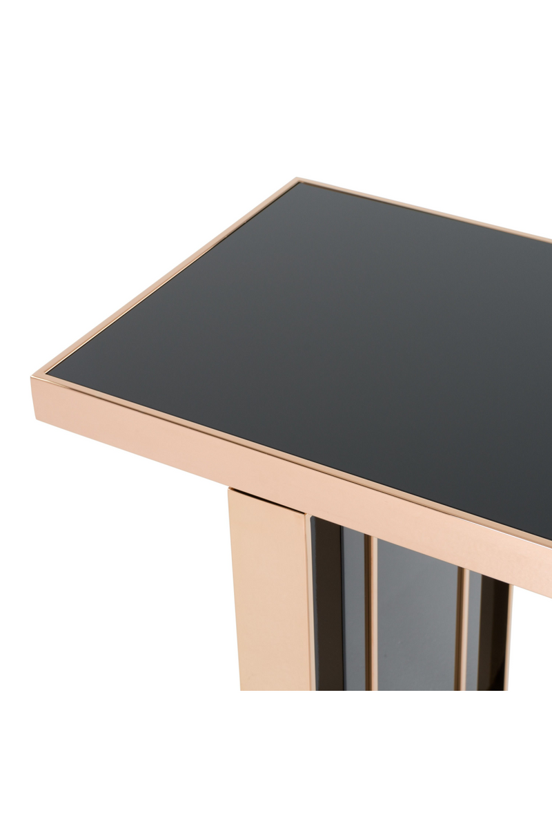 Black Glass Console Table | OROA Modern Cartier | Oroatrade.com