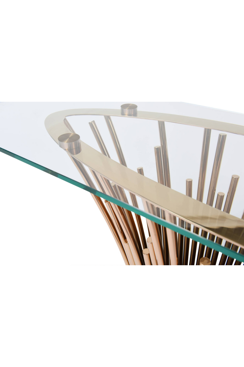 Rosegold Base Console Table | OROA Modern Paxton | Oroatrade.com