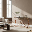 Smoked Glass Console Table | OROA Modern Reklaw