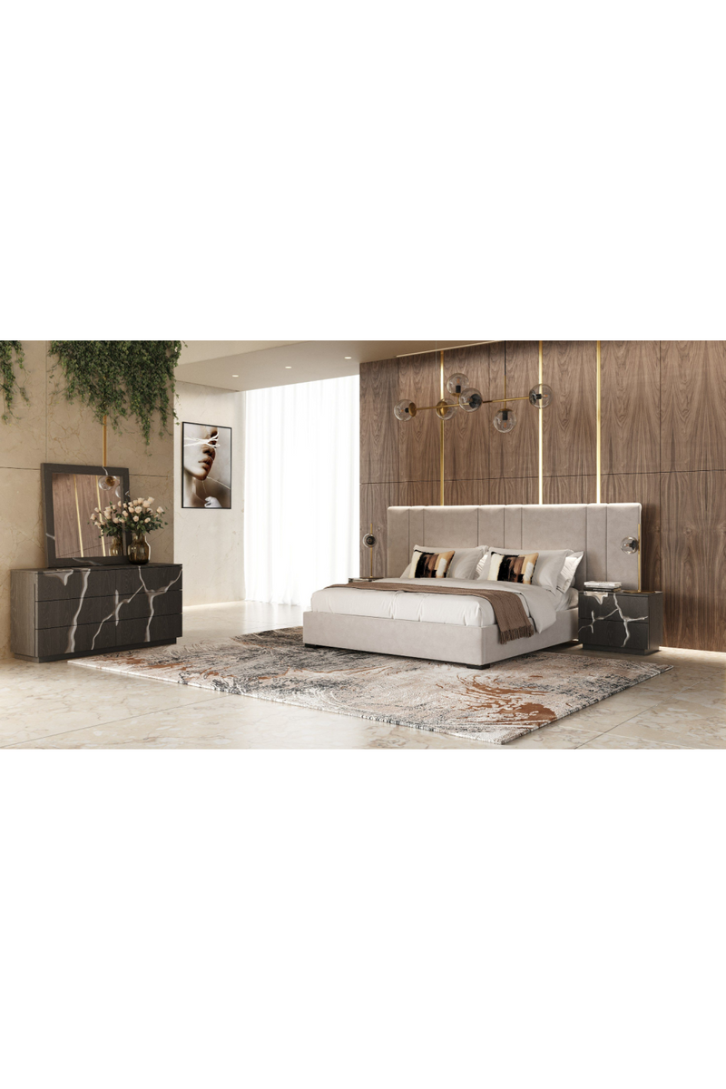 Matte Brown 2-Drawer Nightstand | OROA Modern Aspen | Oroatrade.com