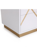 White 2-Drawer Nightstand | OROA Modern Nixa | Oroatrade.com
