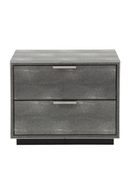 Dark Shagreen 2-Drawer Nightstand | OROA Modern Dynasty | Oroatrade.com
