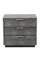 Dark Shagreen 3-Drawer Nightstand | OROA Modern Dynasty | Oroatrade.com