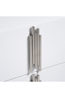 White High-Gloss 2-Drawer Nightstand | OROA Modern Token | Oroatrade.com