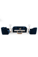 Blue Velvet Sofa | OROA Modern Palomar | Oroatrade.com