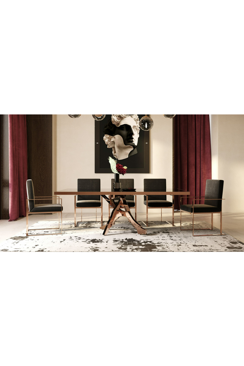 Black Gloss Dining Table | OROA Modern Cartier | Oroatrade.com