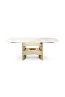 White Marble Gold Dining Table | OROA Modern Marmot | Oroatrade.com