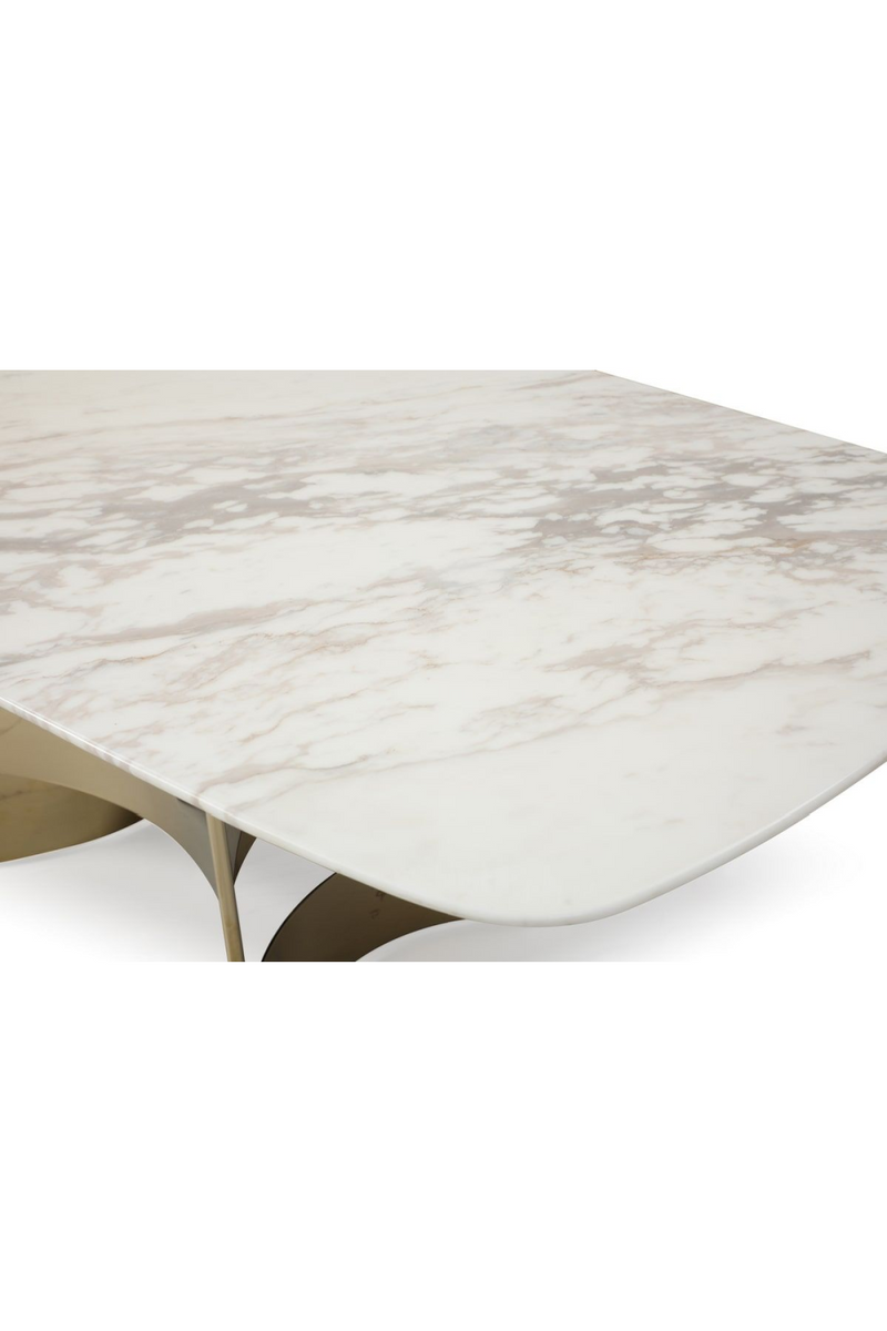 White Marble Gold Dining Table | OROA Modern Marmot | Oroatrade.com