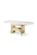 White Marble Gold Dining Table | OROA Modern Marmot | Oroatrade.com