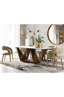 White Ceramic Dining Table | OROA Modern Melanie | Oroatrade.com