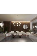 White Ceramic Dining Table | OROA Modern Melanie | Oroatrade.com