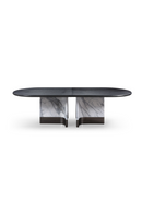 Oval Black Oak Dining Table | OROA Modern Renfew | Oroatrade.com