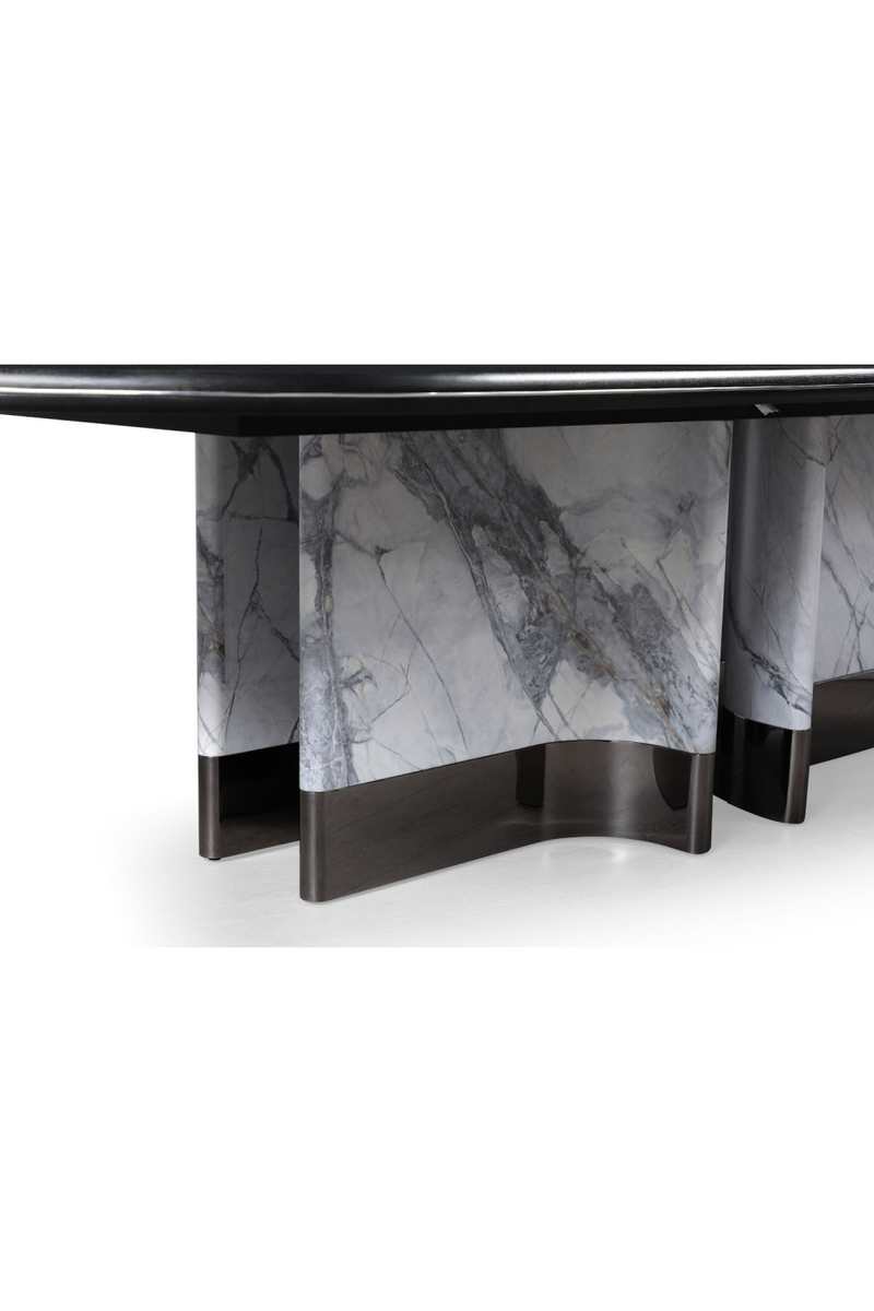 Oval Black Oak Dining Table | OROA Modern Renfew | Oroatrade.com