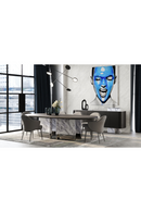 Oval Black Oak Dining Table | OROA Modern Renfew | Oroatrade.com