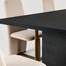 Black Ash Wood Dining Table | OROA Modern Tasha