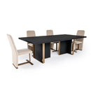 Black Ash Wood Dining Table | OROA Modern Tasha