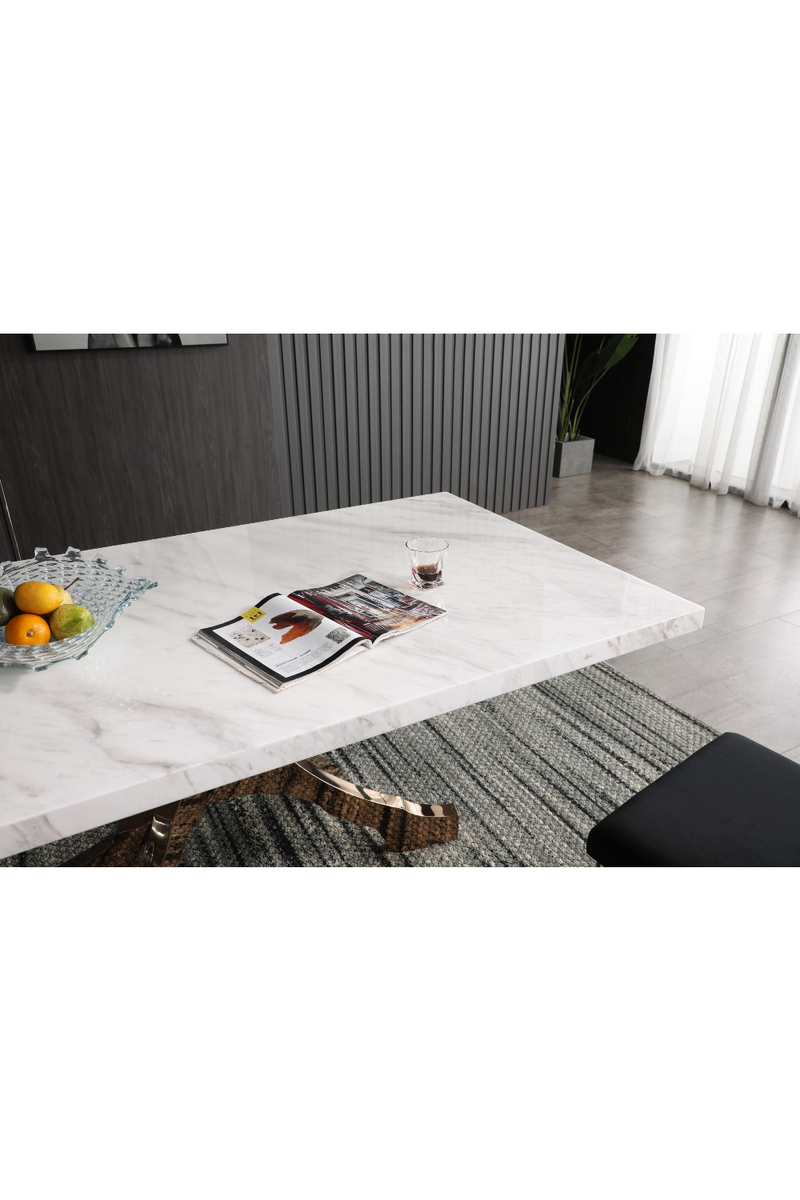 White Marble Dining Table | OROA Modern Legend | Oroatrade.com