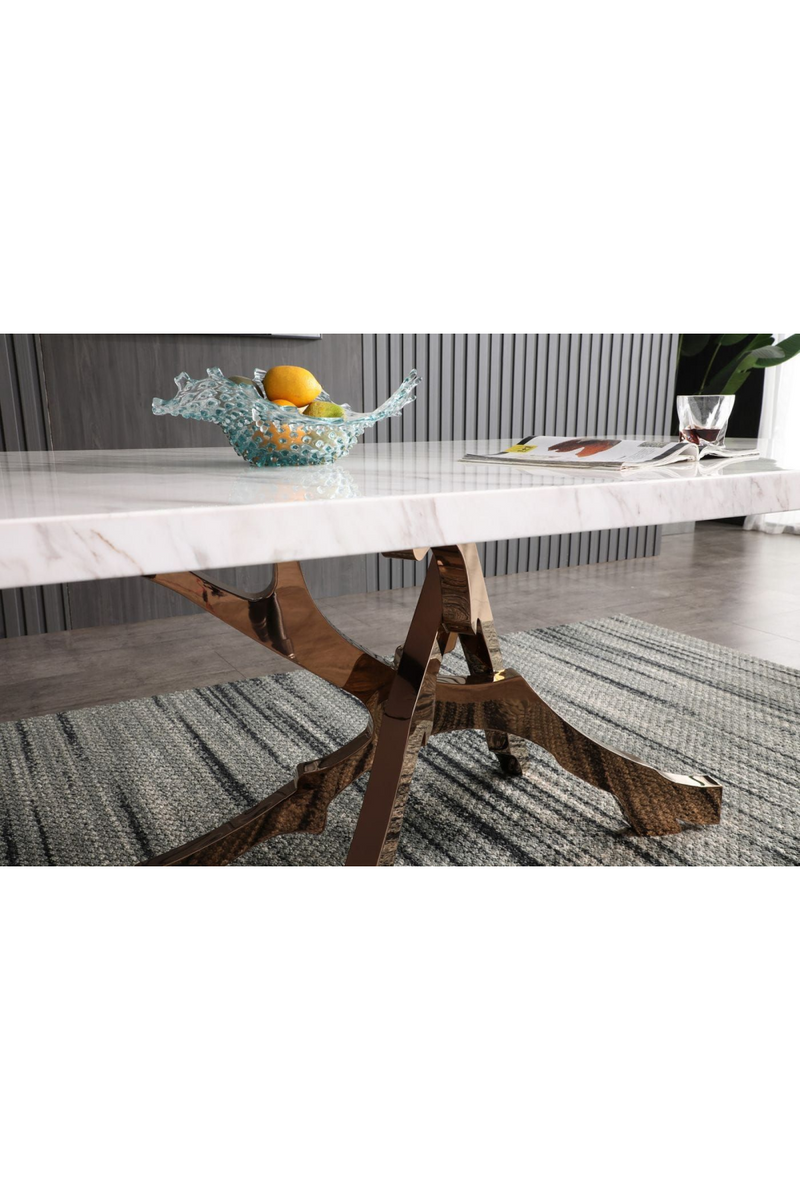 White Marble Dining Table | OROA Modern Legend | Oroatrade.com