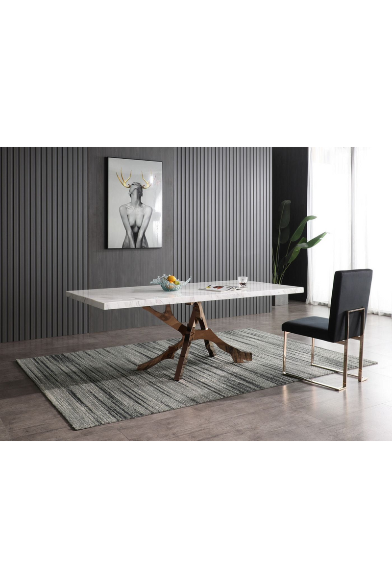 White Marble Dining Table | OROA Modern Legend | Oroatrade.com