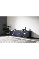Matte Brown 4-Door TV Stand | OROA Modern Aspen | Oroatrade.com