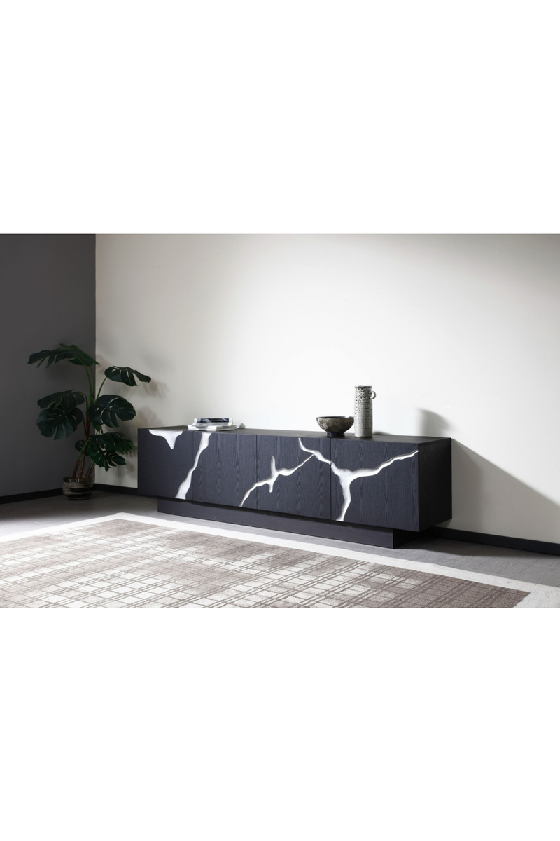 Matte Brown 4-Door TV Stand | OROA Modern Aspen | Oroatrade.com
