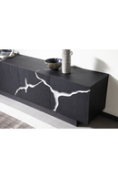 Matte Brown 4-Door TV Stand | OROA Modern Aspen | Oroatrade.com