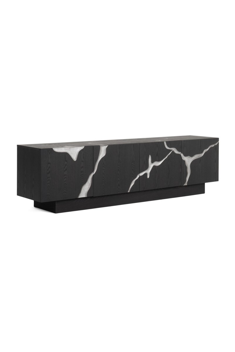 Matte Brown 4-Door TV Stand | OROA Modern Aspen | Oroatrade.com