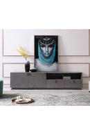 Gray Crackle TV Stand | OROA Modern Buckley | Oroatrade.com
