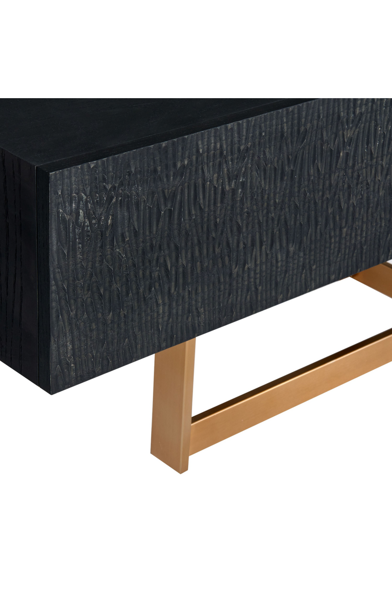 Black Ash 4-Drawer TV Stand | OROA Modern Tasha | Oroatrade.com