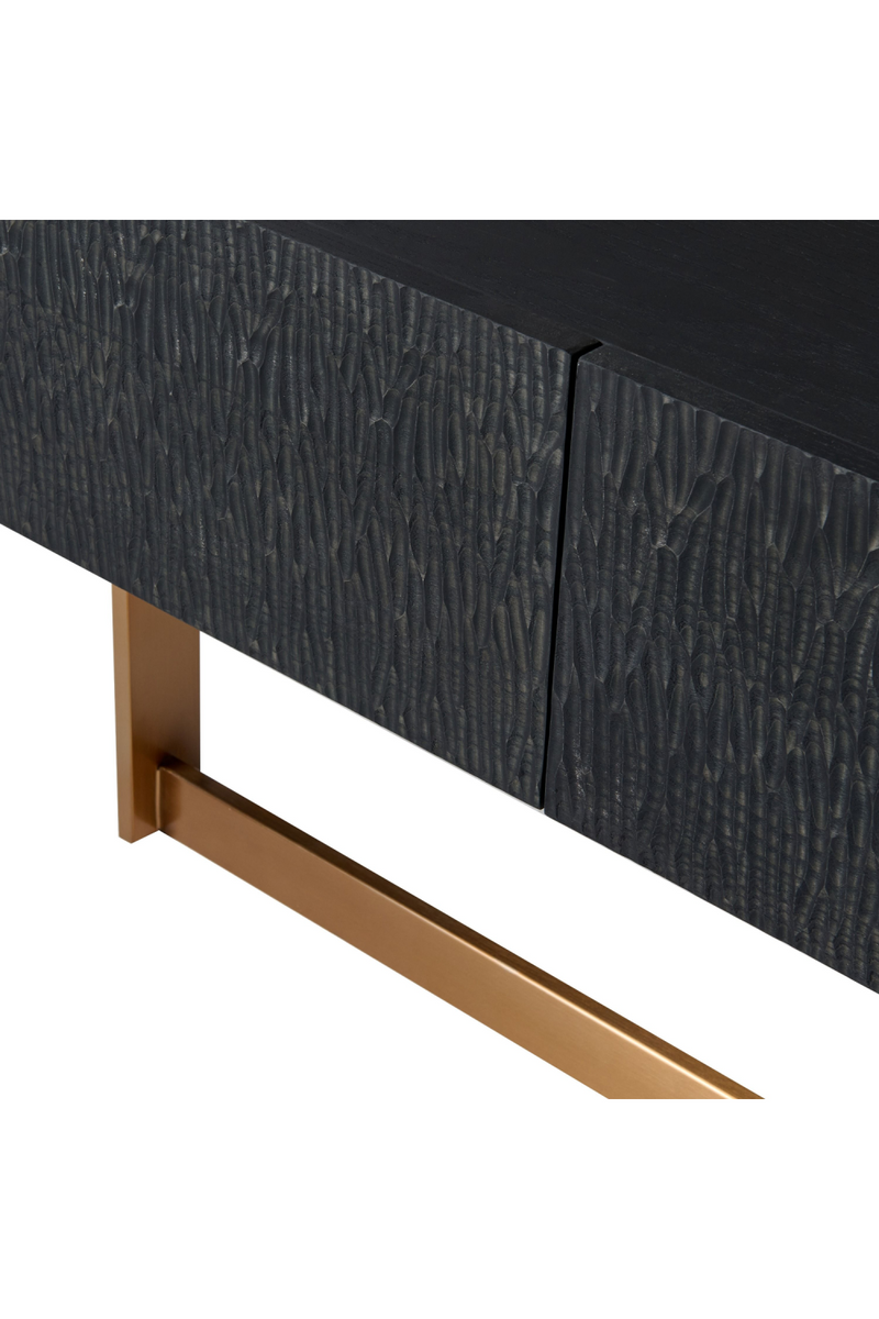 Black Ash 4-Drawer TV Stand | OROA Modern Tasha | Oroatrade.com