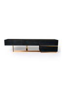Black Ash 4-Drawer TV Stand | OROA Modern Tasha | Oroatrade.com