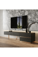 Black Ash 4-Drawer TV Stand | OROA Modern Tasha | Oroatrade.com