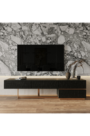 Black Ash 4-Drawer TV Stand | OROA Modern Tasha | Oroatrade.com